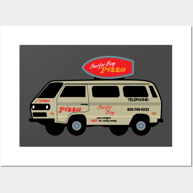 Surfer Pizza Van Wall Art by Gimmickbydesign